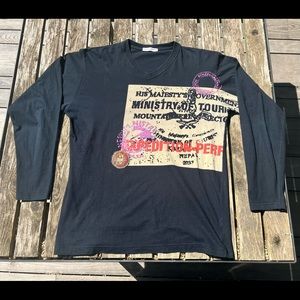 Dolce & Gabbana Y2K Mens Graphic Long Sleeve - Size XL